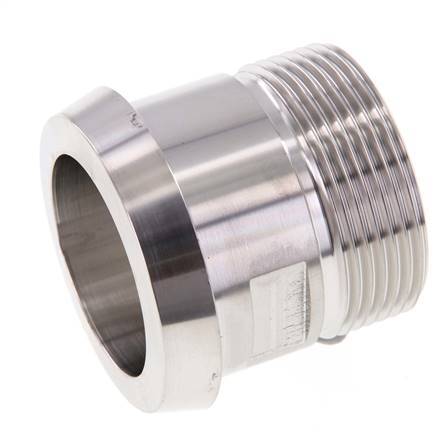 DIN 11851 Racor Sanitario (Lácteo) Cono 56mm x Macho G1 1/2 pulgadas Acero Inoxidable