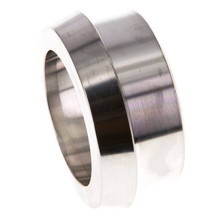 Accesorio sanitario (lácteo) Cono de 56 mm x 48,3 mm Extremo para soldar Acero inoxidable