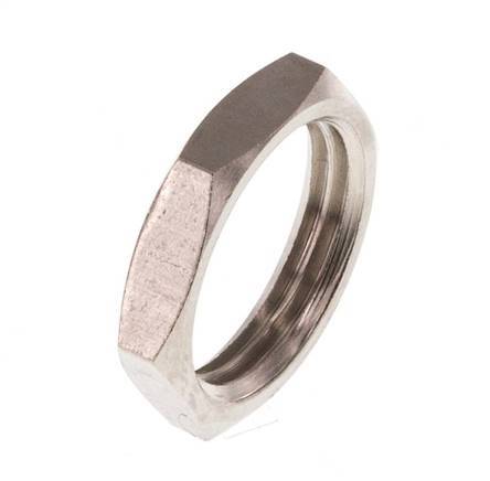 Lock Nut G3/8'' Nickel Plated Brass [10 Pieces]