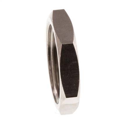 Lock Nut G3/8'' Nickel Plated Brass [10 Pieces]