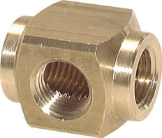 3-way Air Distributor G1/8'' Brass 16 bar (224.8 psi) [2 Pieces]
