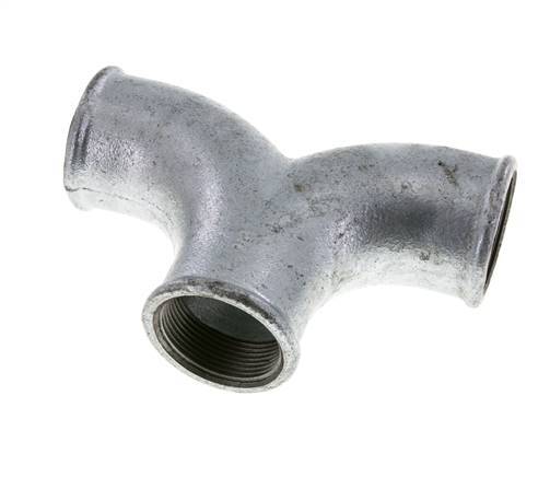 Tee Fitting Rp1 1/2'' Female Malleable cast iron 25bar (351.25psi)