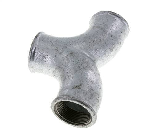 Tee Fitting Rp1 1/2'' Female Malleable cast iron 25bar (351.25psi)