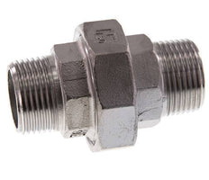 Union Straight Connector R1'' Stainless Steel Flat Seal PTFE 16bar (224.8psi)