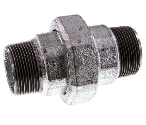 Union Straight Connector R1 1/2'' Cast Iron Flat Seal 25bar (351.25psi)