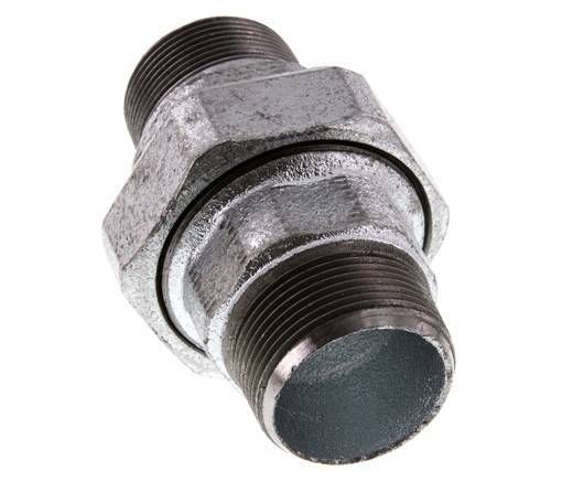 Union Straight Connector R1 1/2'' Cast Iron Flat Seal 25bar (351.25psi)