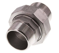 Union Straight Connector R1 1/2'' Stainless Steel Flat Seal PTFE 16bar (224.8psi)