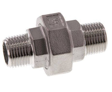 Racor recto de unión R1/2'' Acero inoxidable Junta plana PTFE 16bar (224.8psi)