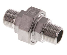 Racor recto de unión R1/2'' Acero inoxidable Junta plana PTFE 16bar (224.8psi)