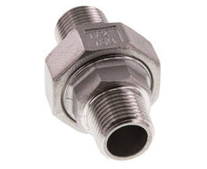 Racor recto de unión R1/2'' Acero inoxidable Junta plana PTFE 16bar (224.8psi)
