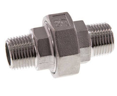 Racor recto de unión R1/2'' Acero inoxidable Junta plana PTFE 16bar (224.8psi)