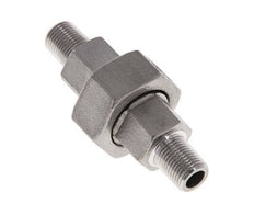 Racor recto de unión R1/8'' Acero inoxidable Junta plana PTFE 16bar (224.8psi)