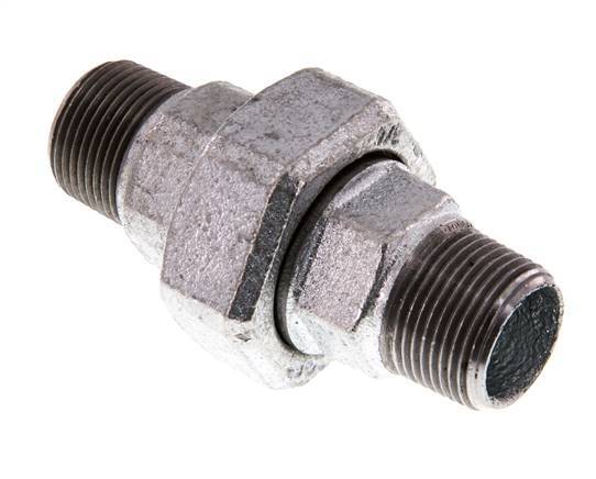 Racor recto de unión R3/4'' Junta plana de hierro fundido 25bar (351.25psi)