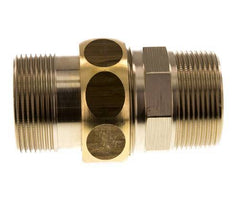 Union Straight Connector R1 1/2'' Brass Flat Seal Centellen 16bar (224.8psi)