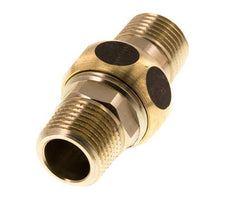 Racor recto de unión R1/2'' Latón Junta plana Centellen 16bar (224.8psi)