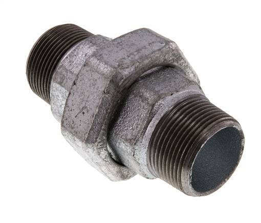 Racor recto de unión R1 1/4'' Junta plana de hierro fundido 25bar (351.25psi)