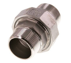 Union Straight Connector R1 1/4'' Stainless Steel Flat Seal PTFE 16bar (224.8psi)