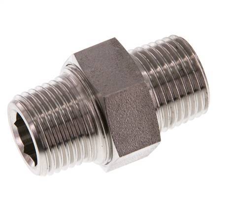 Double Nipple R1/2'' Separable Stainless Steel Conical Seal 40bar (562.0psi)