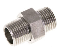 Double Nipple R1/2'' Separable Stainless Steel Flat Seal PTFE 40bar (562.0psi)