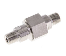 Double Nipple R1/8'' Separable Stainless Steel Flat Seal PTFE 40bar (562.0psi)
