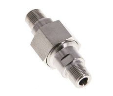 Espiga doble R1/8'' Separable Acero inoxidable Junta plana PTFE 40bar (562.0psi)