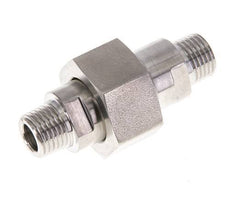 Double Nipple R1/4'' Separable Stainless Steel Flat Seal PTFE 40bar (562.0psi)