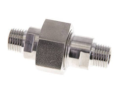 Double Nipple R1/4'' Separable Stainless Steel Flat Seal PTFE 40bar (562.0psi)
