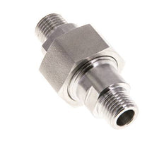 Double Nipple R1/4'' Separable Stainless Steel Flat Seal PTFE 40bar (562.0psi)