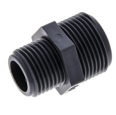 Reducing Double Nipple G1/2'' x G3/4'' Polypropylene (pp) 10bar (140.5psi) FDA 27mm Hex