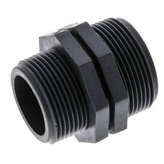 Reducing Double Nipple G1 1/4'' x G1 1/2'' Polypropylene (pp) 10bar (140.5psi) FDA 54mm Hex
