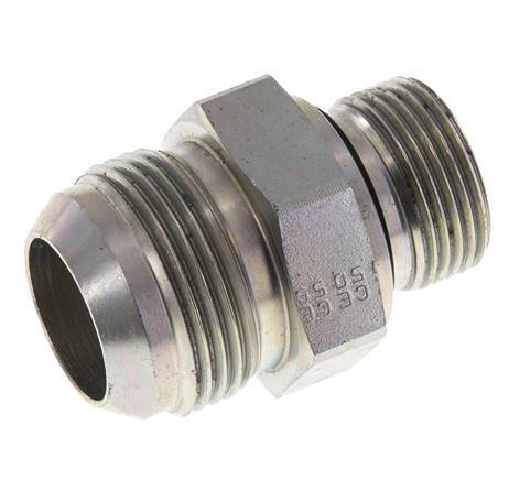 JIC Double Nipple G3/4'' x UN 1-5/16''-12 Steel NBR 170bar (2388.5psi)