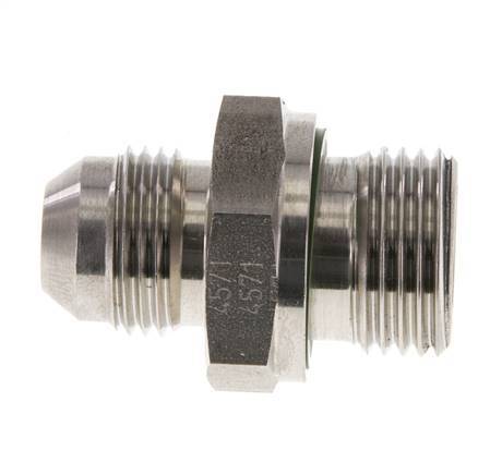 JIC Double Nipple G1/2'' x UNF 3/4''-16 Stainless Steel FKM 275bar (3863.75psi)
