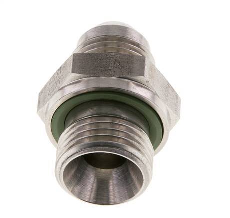 JIC Double Nipple G1/2'' x UNF 3/4''-16 Stainless Steel FKM 275bar (3863.75psi)