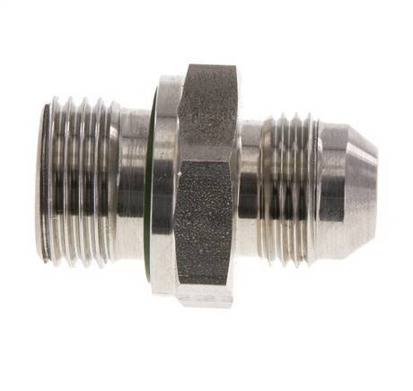 JIC Double Nipple G1/2'' x UNF 3/4''-16 Stainless Steel FKM 275bar (3863.75psi)