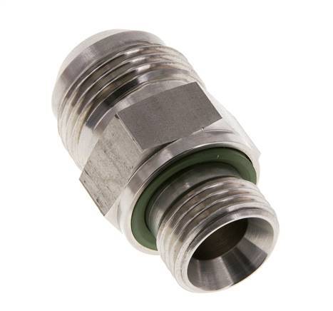 Espiga doble JIC G1/2'' x UN 1-1/16''-12 Acero inoxidable FKM 210bar (2950.5psi)