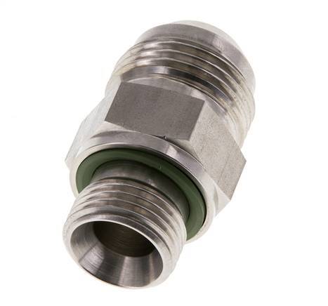 Espiga doble JIC G1/2'' x UN 1-1/16''-12 Acero inoxidable FKM 210bar (2950.5psi)