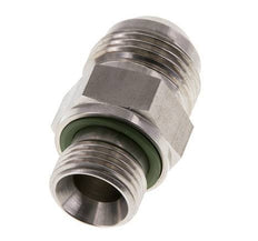 Espiga doble JIC G1/2'' x UN 1-1/16''-12 Acero inoxidable FKM 210bar (2950.5psi)