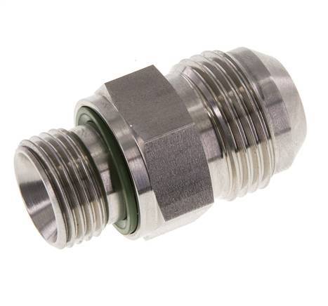 Espiga doble JIC G1/2'' x UN 1-1/16''-12 Acero inoxidable FKM 210bar (2950.5psi)