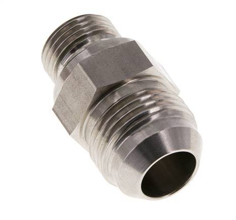Espiga doble JIC G1/2'' x UN 1-1/16''-12 Acero inoxidable FKM 210bar (2950.5psi)