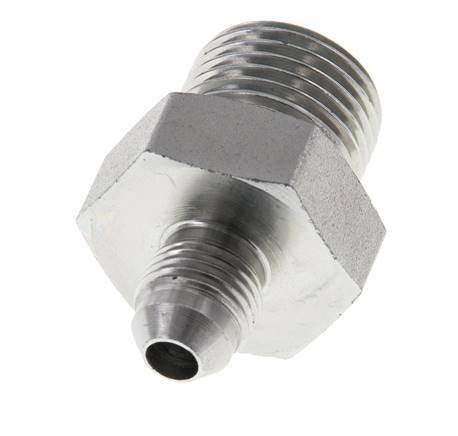 JIC Double Nipple G1/2'' x UNF 1/2''-20 Steel NBR 275bar (3863.75psi)