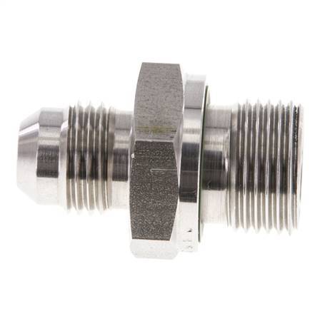 JIC Double Nipple G3/8'' x UNF 9/16''-18 Stainless Steel FKM 275bar (3863.75psi)