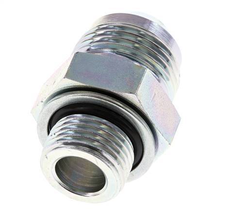 Racor doble JIC G1/2'' x UN 1-1/16''-12 Acero NBR 210bar (2950.5psi)
