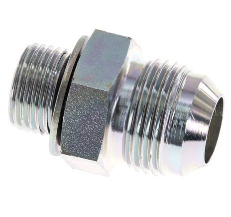 Racor doble JIC G1/2'' x UN 1-1/16''-12 Acero NBR 210bar (2950.5psi)