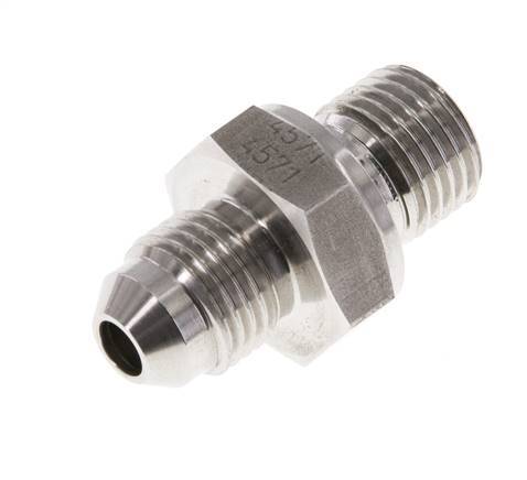 JIC Double Nipple G1/4'' x UNF 1/2''-20 Stainless Steel FKM 275bar (3863.75psi)