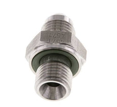 Espiga doble JIC G1/4'' x UNF 1/2''-20 Acero inoxidable FKM 275bar (3863.75psi)