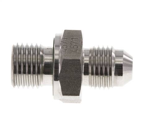 Espiga doble JIC G1/4'' x UNF 1/2''-20 Acero inoxidable FKM 275bar (3863.75psi)