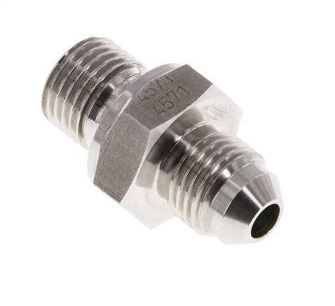 Espiga doble JIC G1/4'' x UNF 1/2''-20 Acero inoxidable FKM 275bar (3863.75psi)