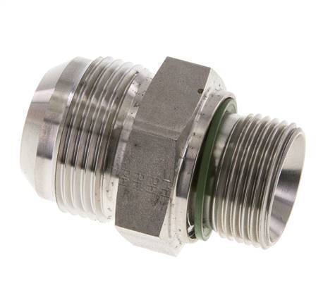 JIC Double Nipple G3/4'' x UN 1-5/16''-12 Stainless Steel FKM 170bar (2388.5psi)