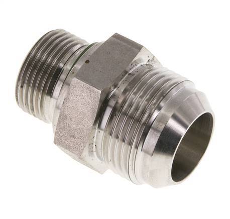 JIC Double Nipple G3/4'' x UN 1-5/16''-12 Stainless Steel FKM 170bar (2388.5psi)