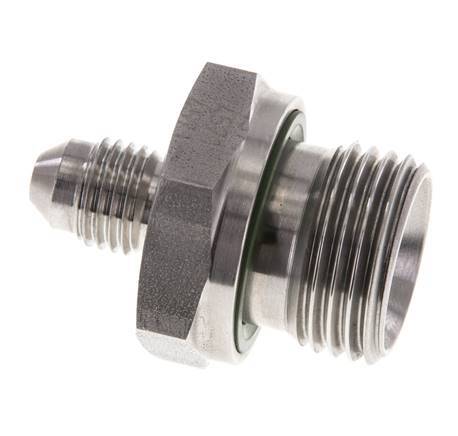 Espiga doble JIC G1/2'' x UNF 7/16''-20 Acero inoxidable FKM 310bar (4355.5psi)